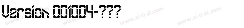 Version 001004字体转换